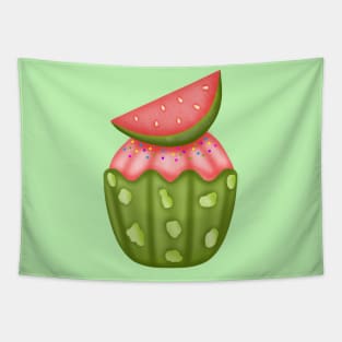 Cute watermelon cupcake 🧁. Tapestry