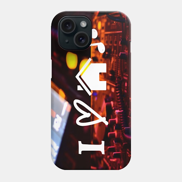 I Heart House Music Phone Case by infinitemusicstudios