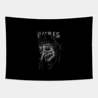 chris metal head knot Tapestry