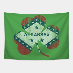 Arkansas Flag Irish Shamrock St Patrick's Day Tapestry