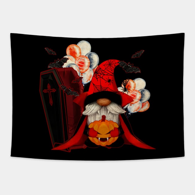 Gnome Halloween T-shirt Tapestry by The Studio Style