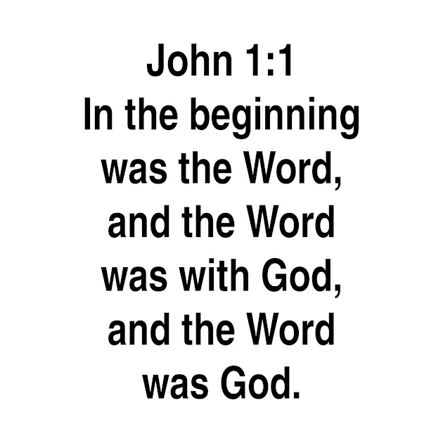 John 1:1  King James Version (KJV) Bible Verse Typography by Holy Bible Verses