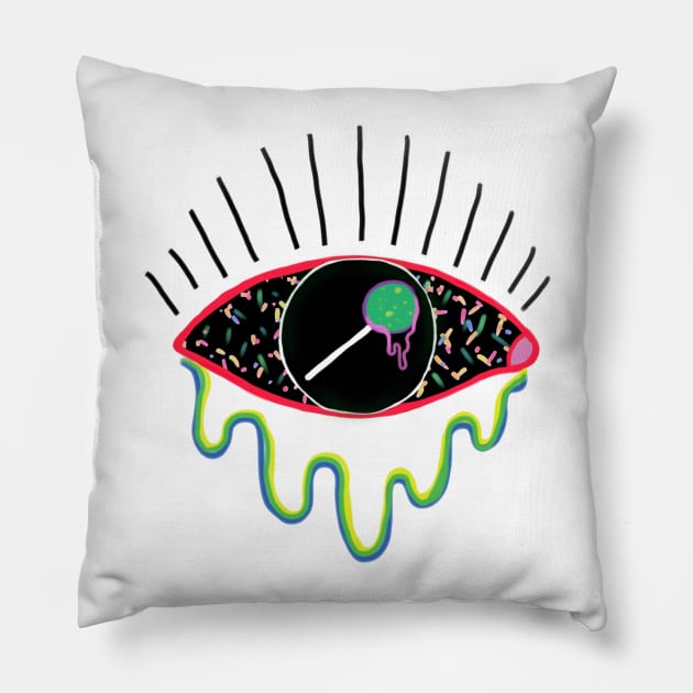 EYE CANDY Pillow by artbyfrankie