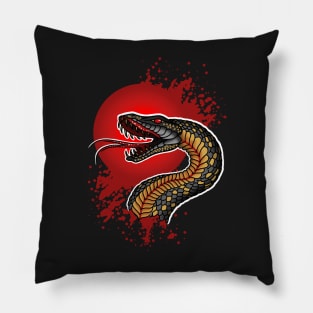 Blood Moon Snake Pillow