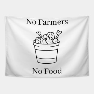 No Farmers No Food. Essential Farmers. No Future without Farmers. Support Farmers. Tapestry