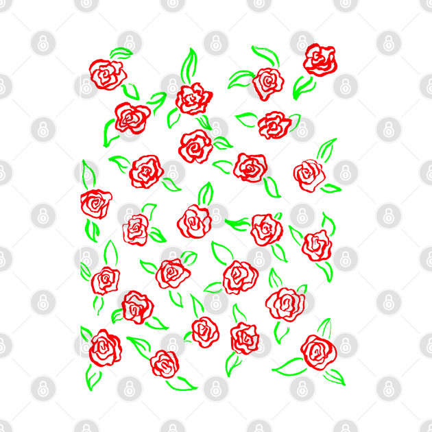 Line Roses by Art of V. Cook