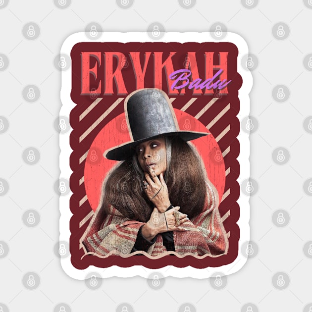 Erykah Badu Vintage 1971 // Baduizm Original Fan Design Artwork Magnet by A Design for Life