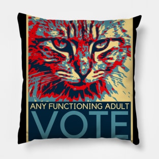 Vote for Any Functioning Adult Cat Pillow