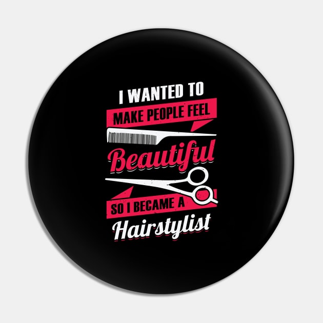 Hairstylist Hair Salon Hairdresser Gift Pin by Dolde08