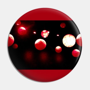 Crimson Orbs Pin