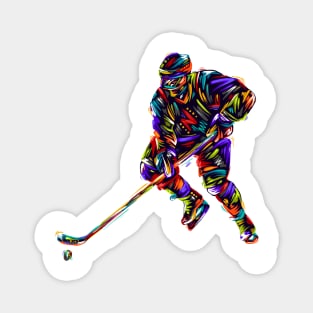 Hockey player Magnet