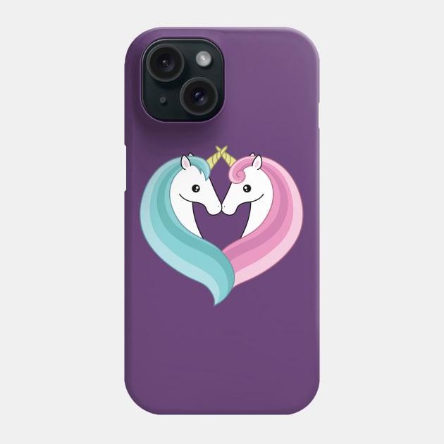 Unicorn heart Phone Case by Laura_Nagel