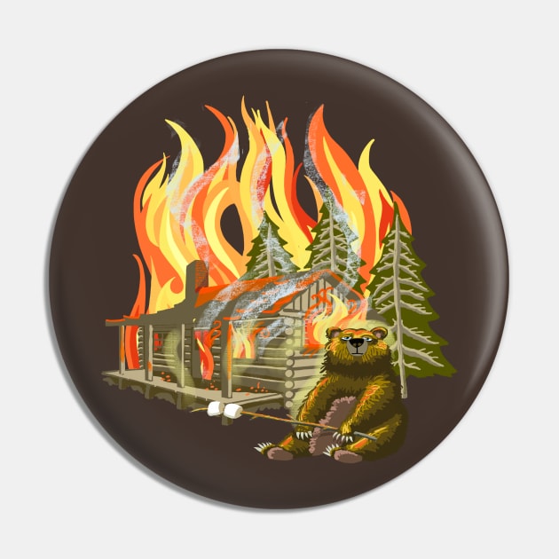 Camping Cookout Pin by BullShirtCo