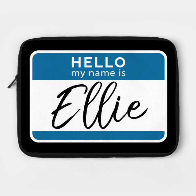 Ellie Personalized Name Tag Woman Girl First Last Name Birthday Girl Laptop Case Teepublic