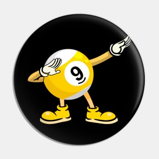 9 Ball Funny Dabbing Billiards Pin