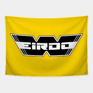 WEIRDO - Logo - Black with white lettering - Yellow Tapestry