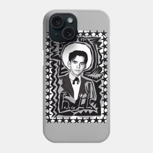 Federico García Lorca in Black and White Phone Case