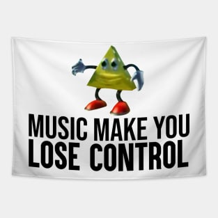 Dancing Triangle Meme: Music Make You Lose Control Tapestry