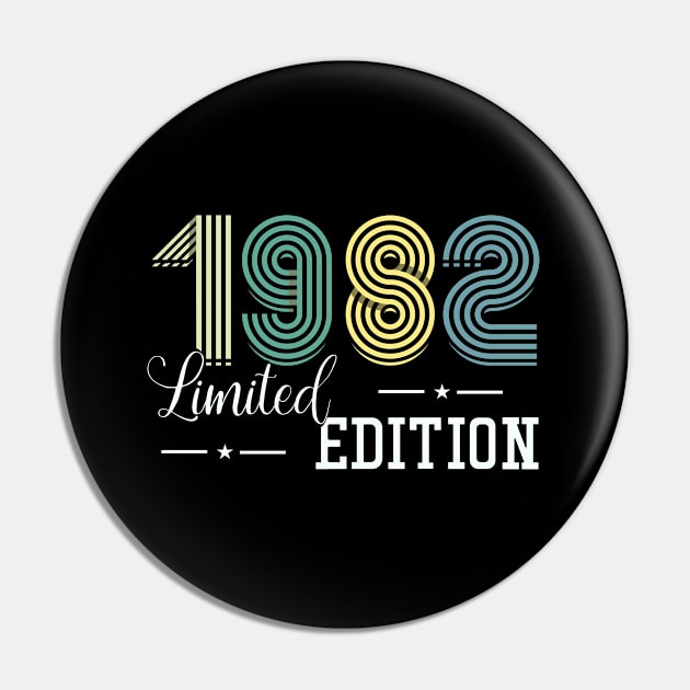 41st Birthday - 1982 Limited Edition Pin by Kudostees