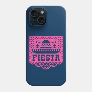 Fiesta Papel Picado Banner with Sombrero Phone Case