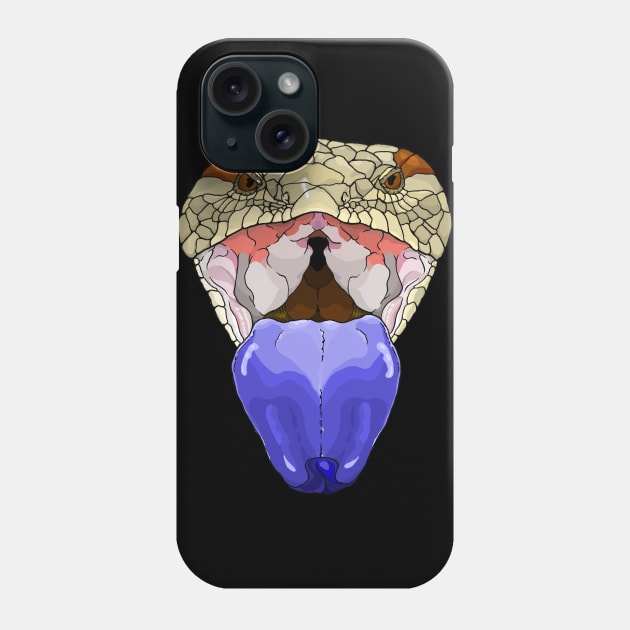 Blue Tongue Skink Face Phone Case by Tinker and Bone Studio