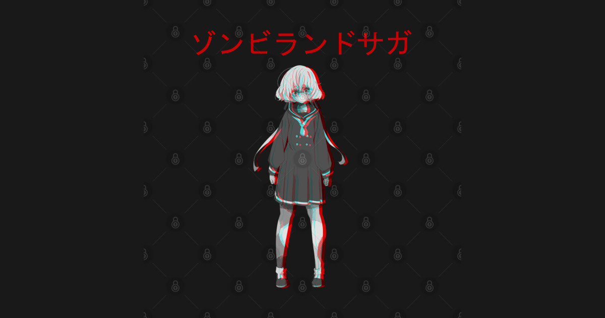 Anime Japanese Kawaii Zombie Girl - Anime - Sticker ...