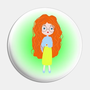 girl  illustration, Pin