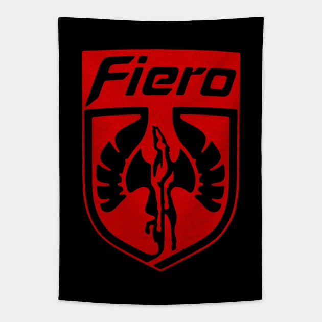 Pontiac Fiero Emblem Tapestry by Turboglyde
