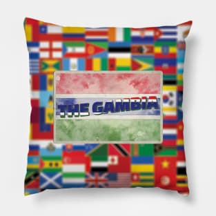 The Gambia vintage style retro souvenir Pillow