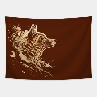 The Majestic Wolf Design Tapestry