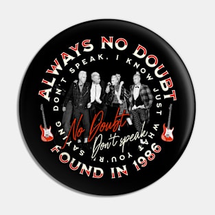 No Doubt Music Graphic 06 Pin