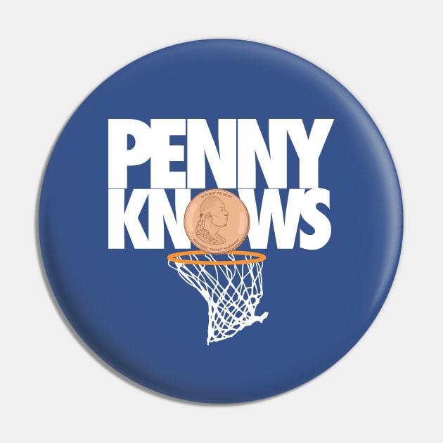 Memphis Tigers Basketball Penny Knows Design Pin by APsTees