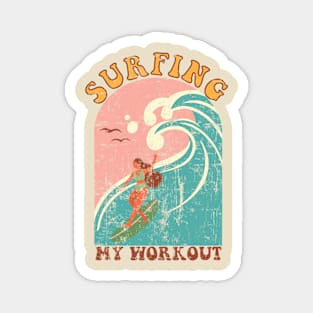 Surfing my workout Magnet