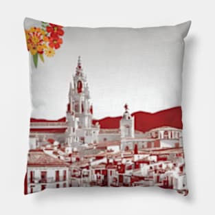 Spain vintage travel tourism 5 Pillow