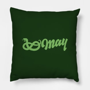 May Bud Green Snake Pillow