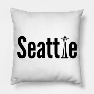 Seattle with space needle Pillow