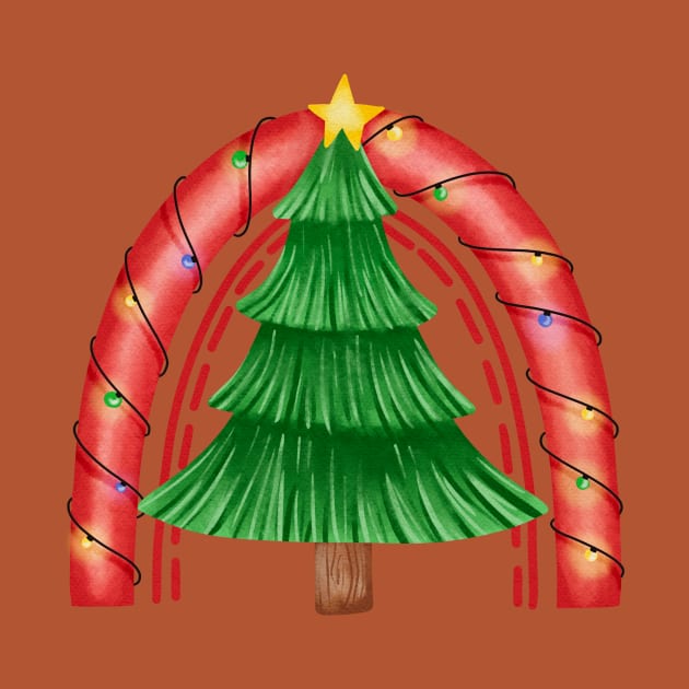 Christmas Lights Sparkle on The Tree by Archie & Ainslie