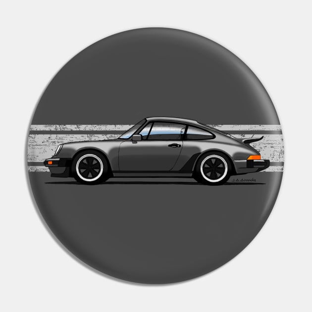 My drawing of the iconic German Turbo sports car with stripes background Pin by jaagdesign