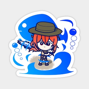 diluc (fisherman) | (fan-art by smoomaru) Magnet