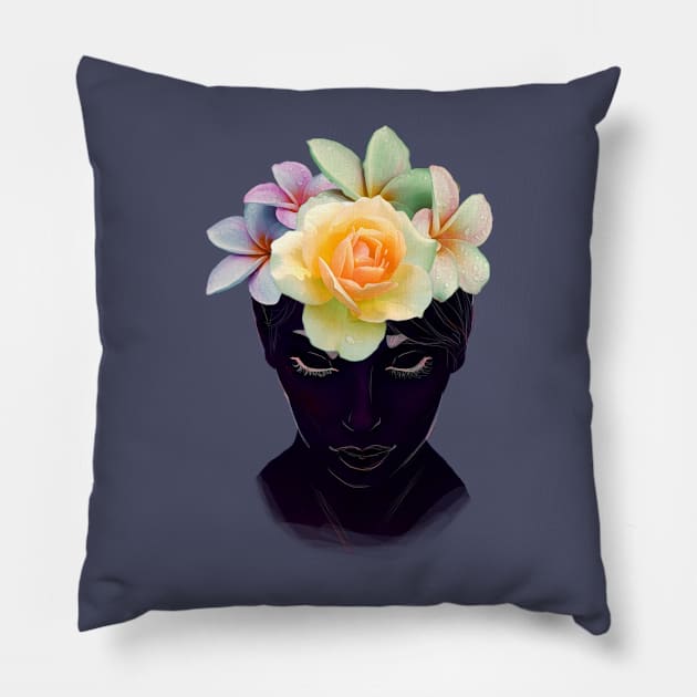 A Blossoming Mind Pillow by DanyeaT