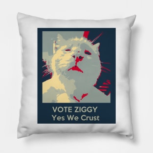 Vote Ziggy - Yes We Crust Pillow