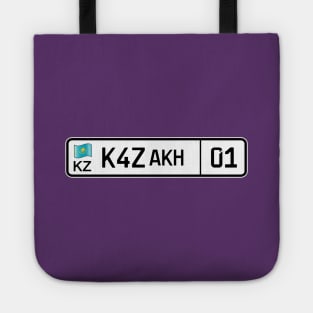 Kazakhstan car license plate Tote