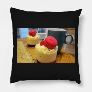 Paris Raspberry Macarons Pillow