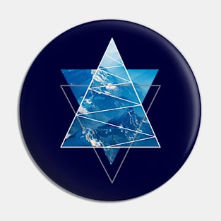 Mountain Blue Star Pin