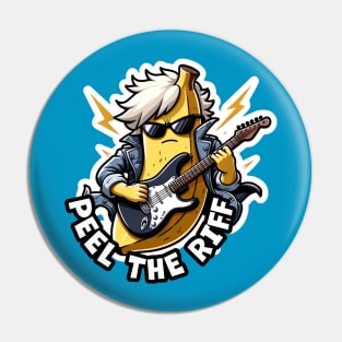 Banana Rockstar Peel the Riffs - Electric Guitar Pin