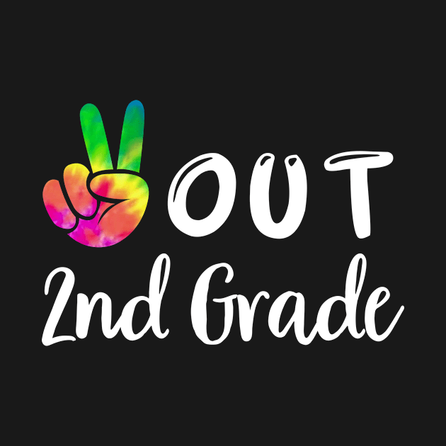 Peace Out 2nd Grade Tie Dye Graduation Class Of 2021 Virtual by joneK