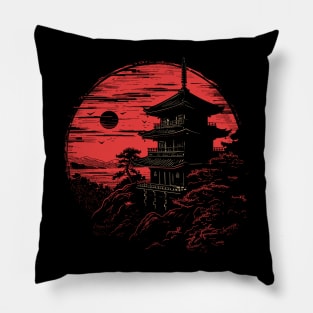 Japanese temple Pillow