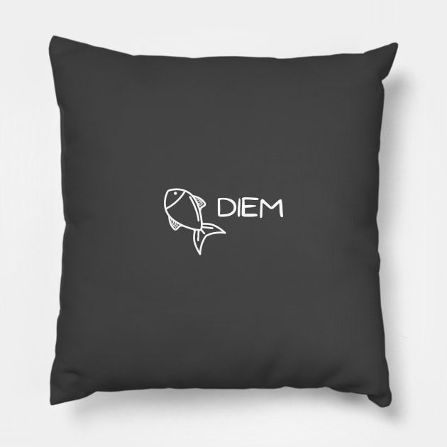 Carp Diem Pillow by Amanda Rountree & Friends