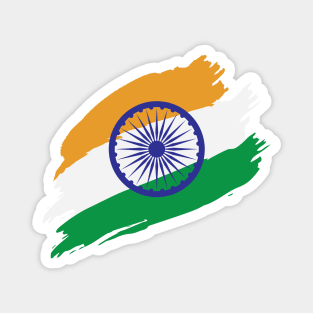 India Flag in Tricolor with Ashoka Chakra Desi Indian Magnet