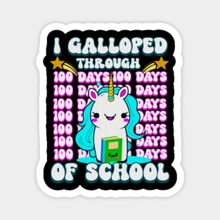 Unicorn 100 Days Of School Celebration Party Magnet